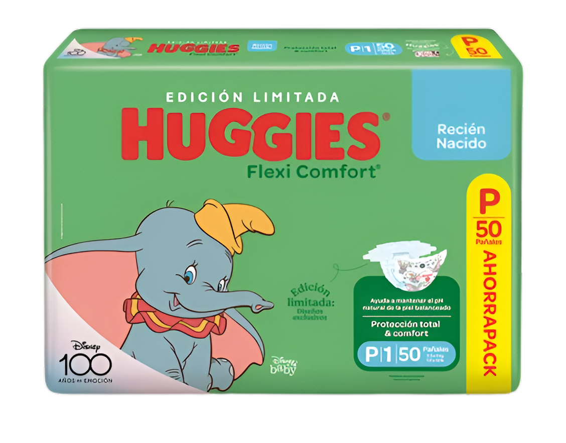 Pañal Huggies flexi comfort P - 50 unidades