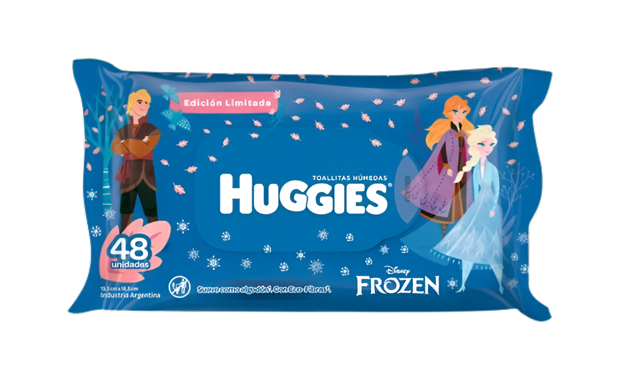 Toallita húmeda Huggies Frozen - 48 unidades